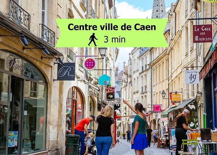 Apartment L'ecrin Du Chateau Sejour A 2, Etudes, Professionnels A Calme Face Au Chateau Linge Et Wifi Inclus Caen